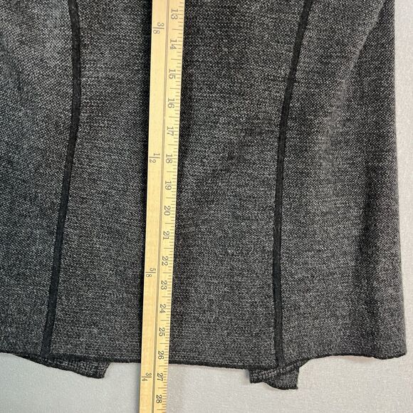 Eileen Fisher Women's‎ Black/Gray Merino Wool Open Front Jacket Blazer Sz Small - Picture 7 of 7